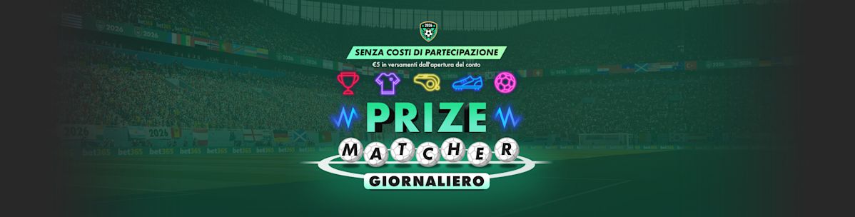 Prize Matcher di bet365 - Edizione Coppa del Mondo